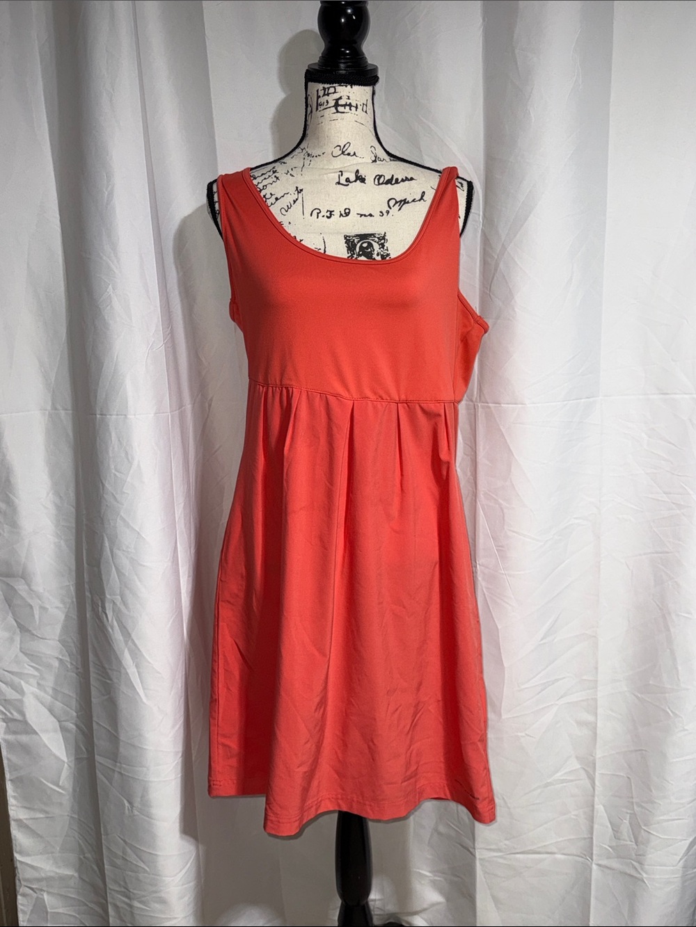 Columbia Sleeveless Scoopneck Coral Dress